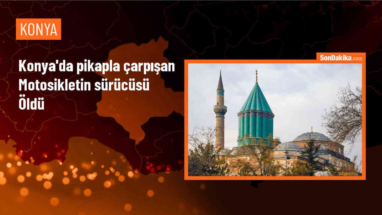 Konya\'da motosiklet kazasında sürücü hayatını kaybetti
