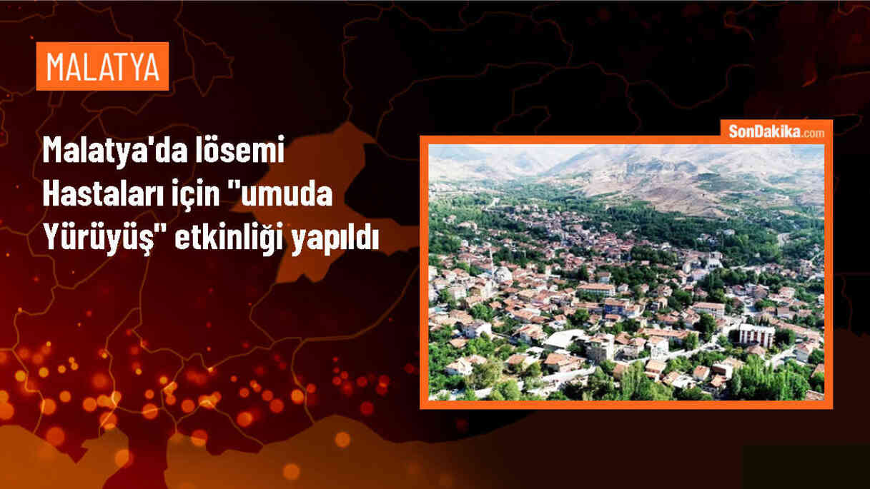 Malatya\'da İnönü Üniversitesi öğrencilerinden lösemili çocuklara moral yürüyüşü