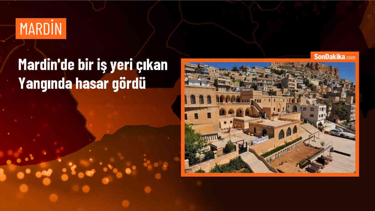 Mardin\'de bir iş yerinde çıkan yangın hasara yol açtı