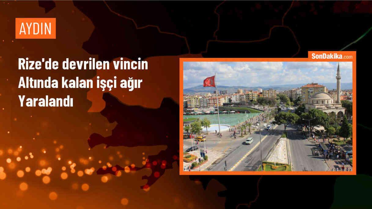 Rize\'de vincin üzerine devrildiği inşaat işçisi yaralandı