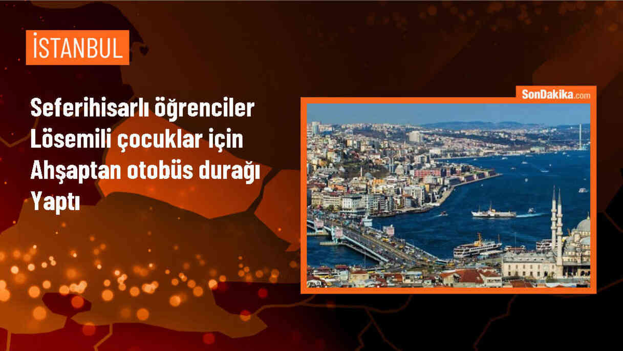 Seferihisar Borsa İstanbul Mesleki ve Teknik Anadolu Lisesi Öğrencileri Lösemi Hastaları İçin Otobüs Durağı Hazırladı