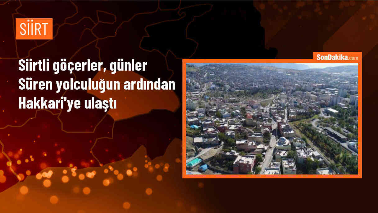 Siirt\'ten Hakkari\'ye Göç Eden Göçerler Yolculuğun Sonunda Yaylalara Ulaştı