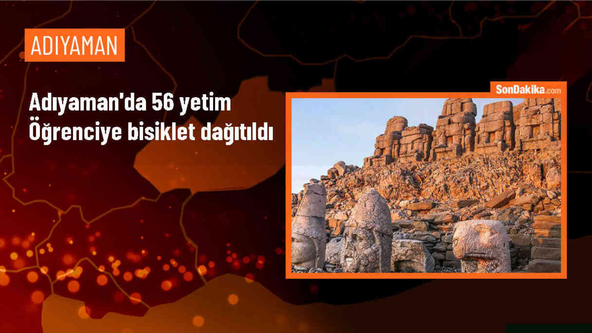 Adıyaman\'da 56 yetim öğrenciye bisiklet hediye edildi