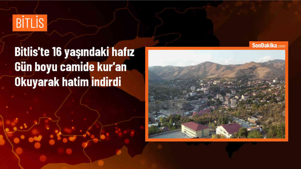 Bitlis Ahlat\'ta hafızlık öğrencisi gün boyu Kur\'an okudu