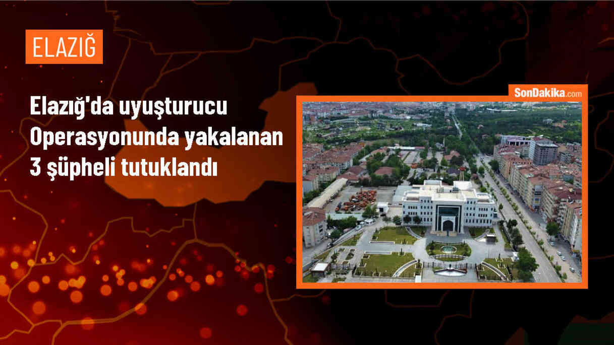 Elazığ\'da düzenlenen uyuşturucu operasyonunda 3 şüpheli tutuklandı