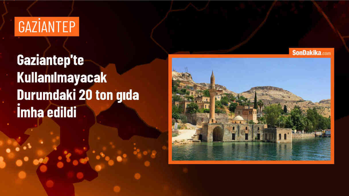 Gaziantep\'te kullanılmayacak durumdaki 20 ton gıda imha edildi