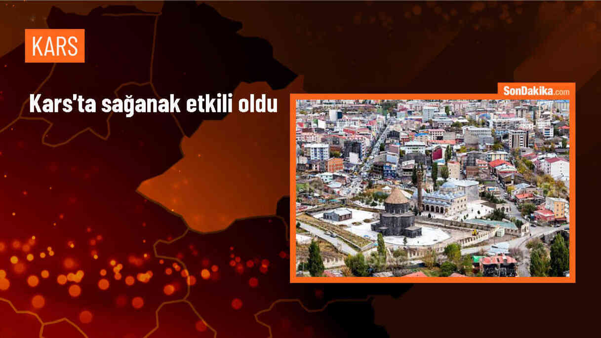 Kars\'ın Sarıkamış ilçesinde sağanak yağış etkili oldu