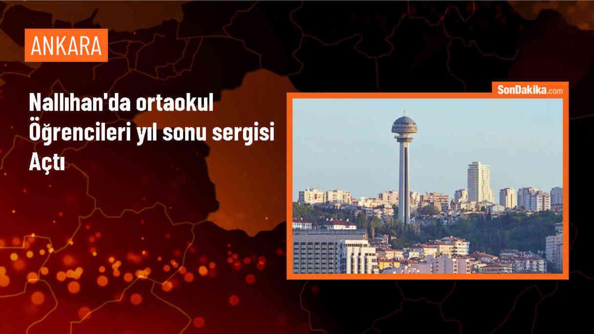 Nallıhan\'da Sakarya Ortaokulu\'nda Sene Sonu Sergisi Açıldı