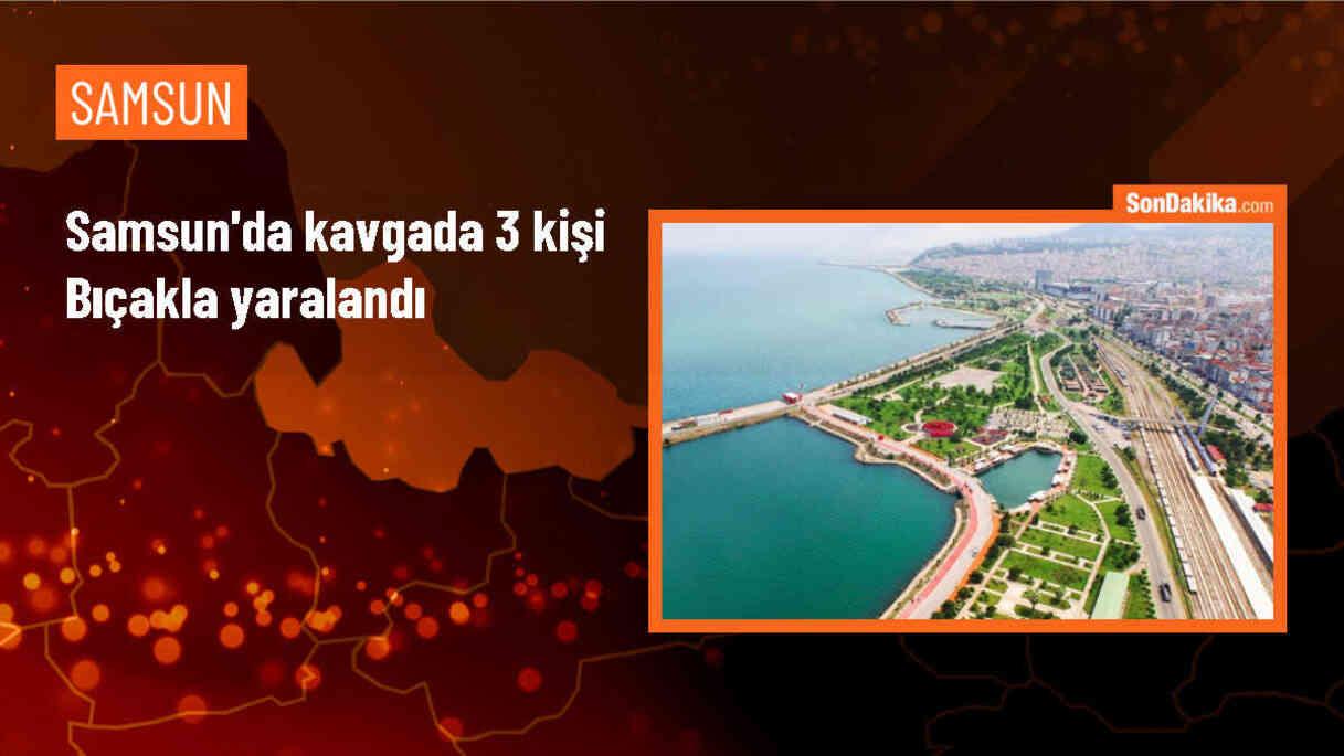 Samsun\'un Havza ilçesinde çıkan kavgada 3 kişi bıçakla yaralandı