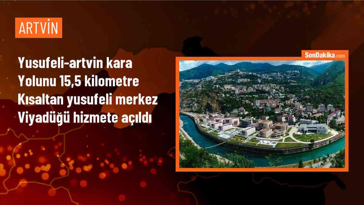 Artvin-Yusufeli kara yolu üzerindeki viyadük hizmete açıldı