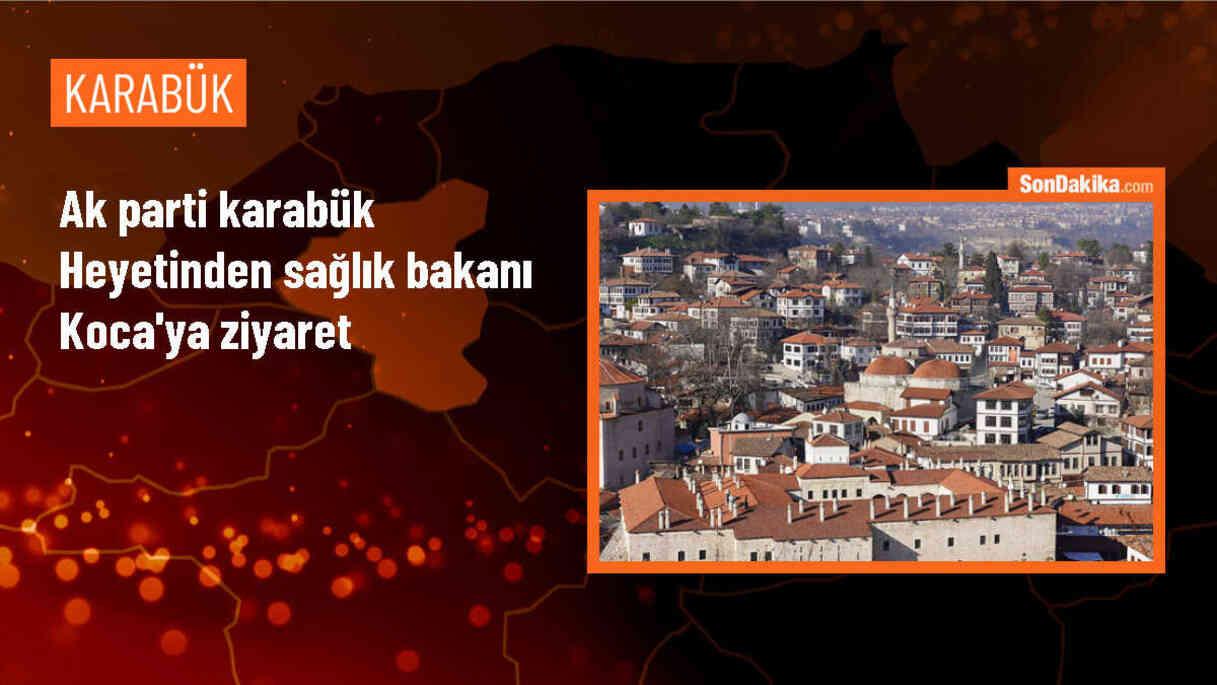 AK Parti Karabük Milletvekilleri ve İl Başkanı Sağlık Bakanı Fahrettin Koca\'yı Ziyaret Etti