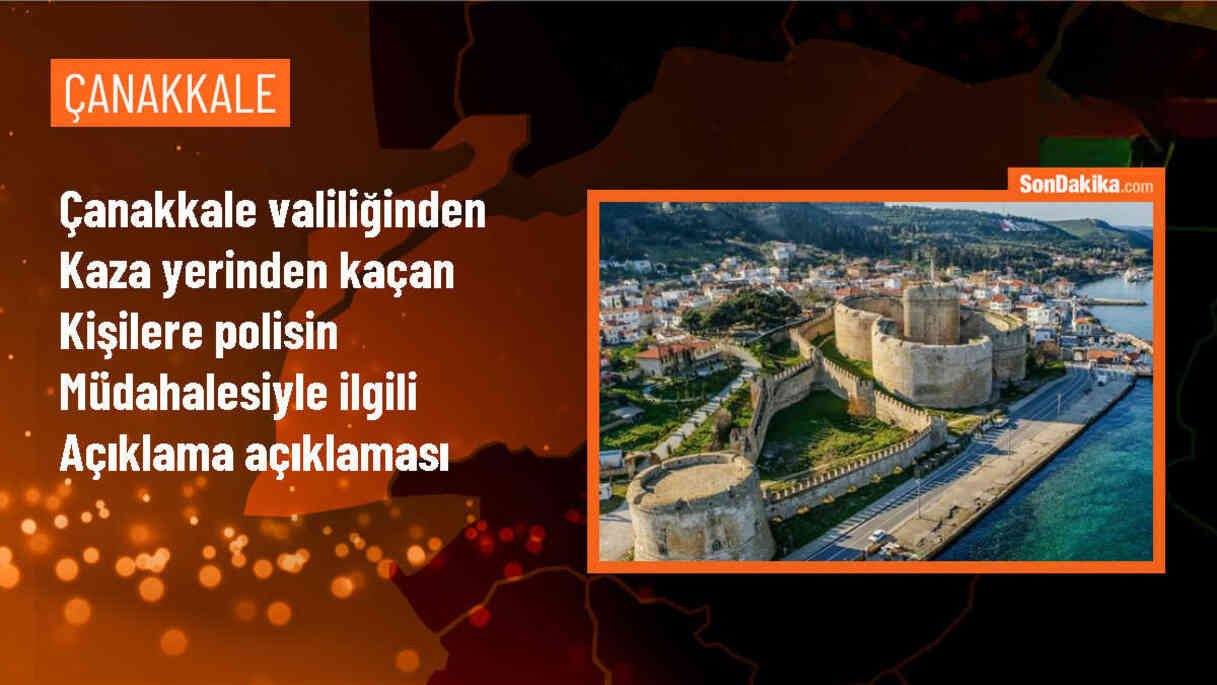 Çanakkale\'de trafik kazasına karışan şahısları yakalama sırasında yaşanan olayda bir polis memuru tutuklandı