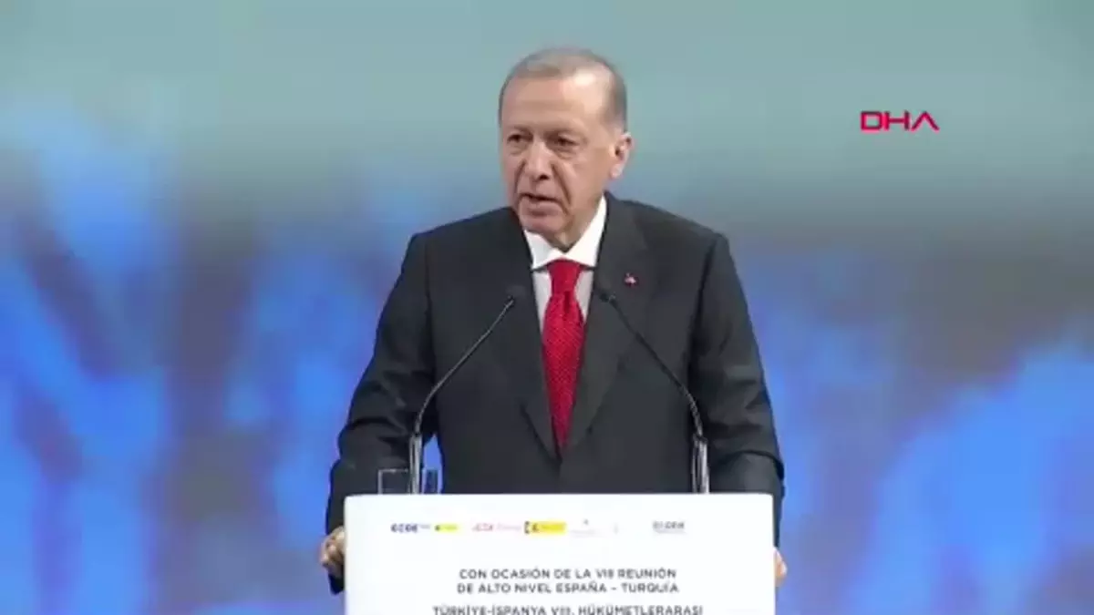 Cumhurbaşkanı Erdoğan, Türkiye-İspanya Zirvesi\'nde konuştu