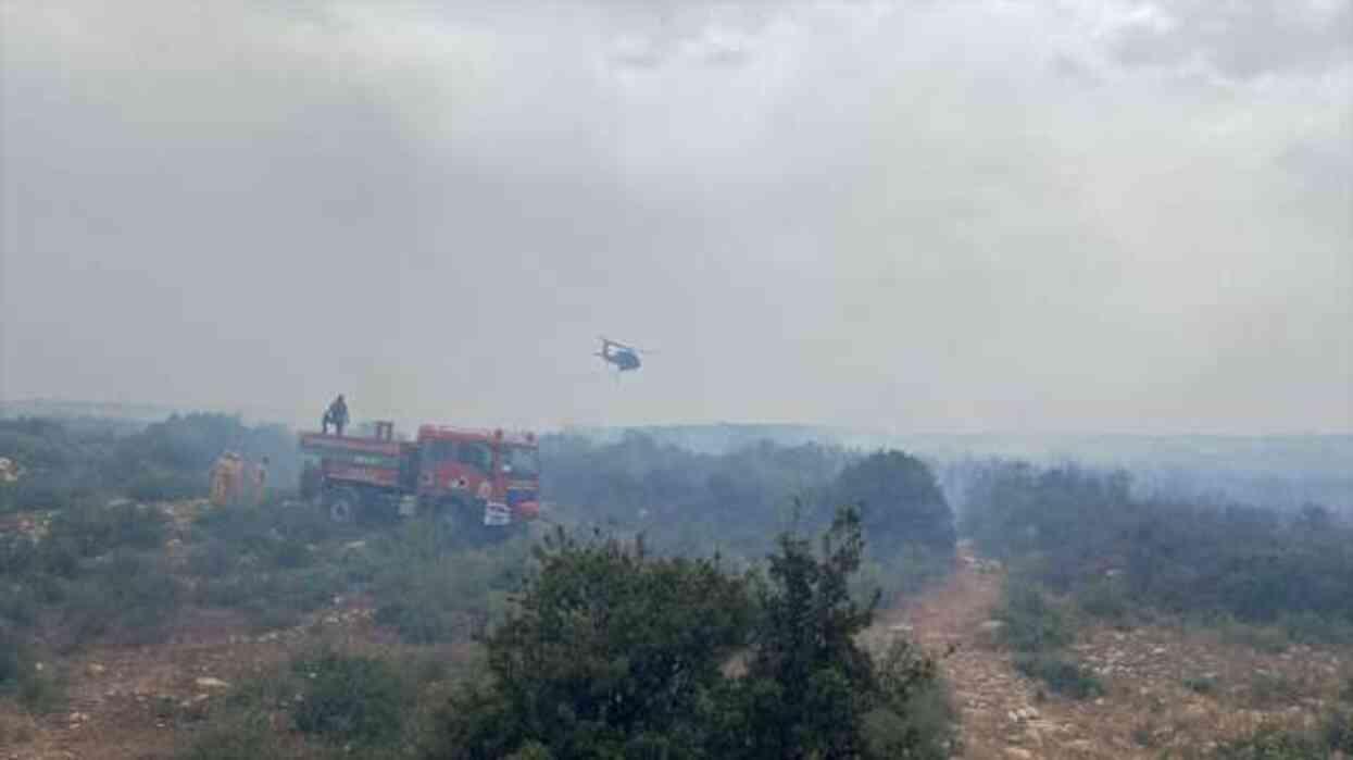 Aydın'da orman yangınına müdahale eden uçak Bafa Gölü'ne düştü