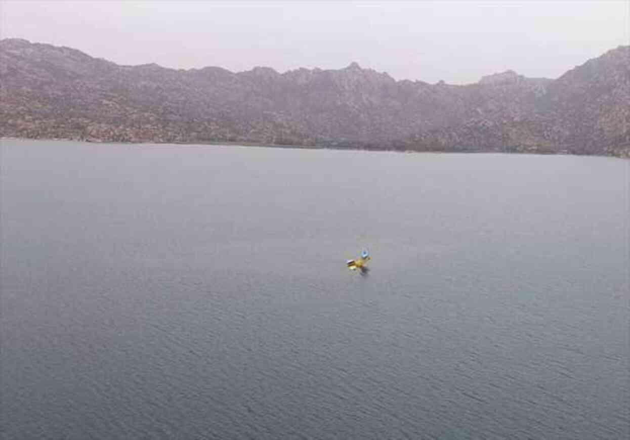 Aydın'da orman yangınına müdahale eden uçak Bafa Gölü'ne düştü