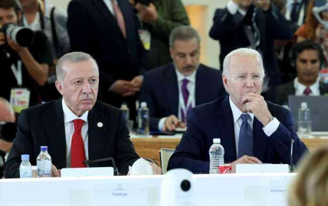 Cumhurbaşkanı Erdoğan, G-7 Zirvesi'nde ABD Başkanı Biden ile görüştü