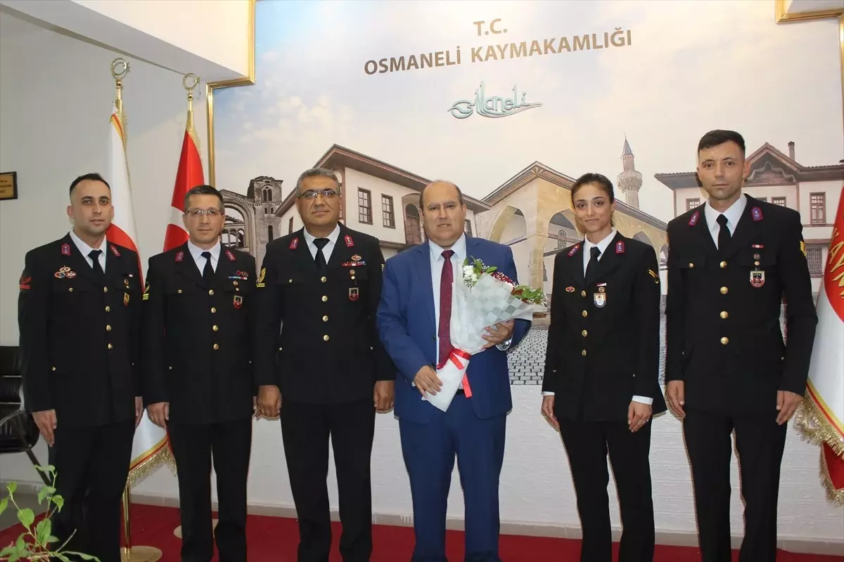 Osmaneli Kaymakamı Ünal\'a jandarma teşkilatının kuruluşunun 185\'inci yıl dönümü ziyareti