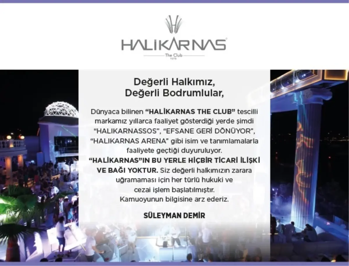 Değerli Halkımız, Değerli Bodrumlular,