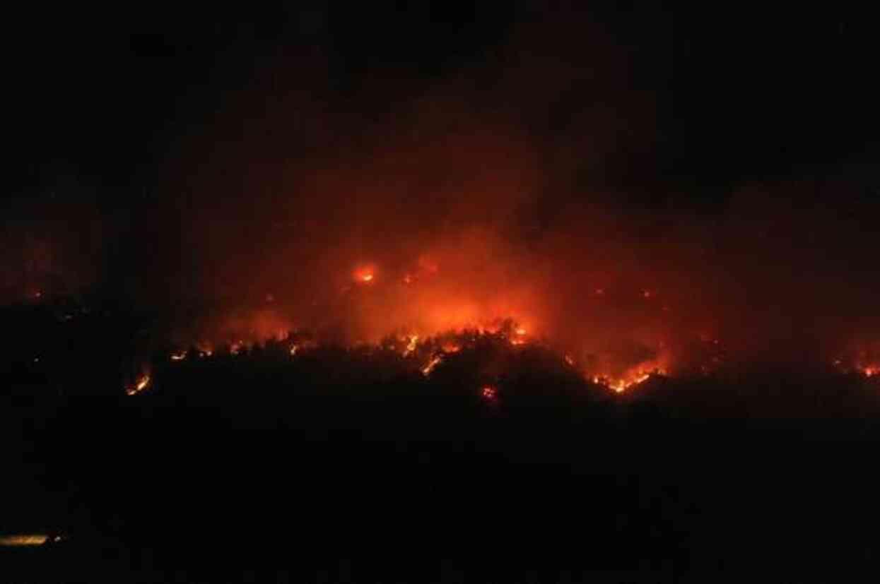 Çanakkale'de orman yangını! Zamana karşı mücadele sürüyor