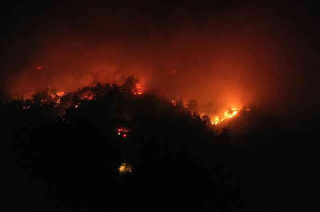 Çanakkale'de orman yangını! Zamana karşı mücadele sürüyor