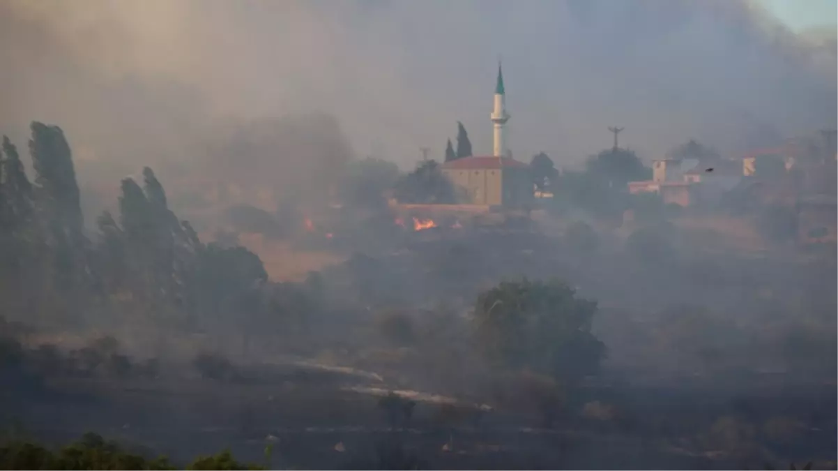 Çanakkale\'de çöplükte çıkan yangın ormana sıçradı, 1 mahalle tahliye edildi