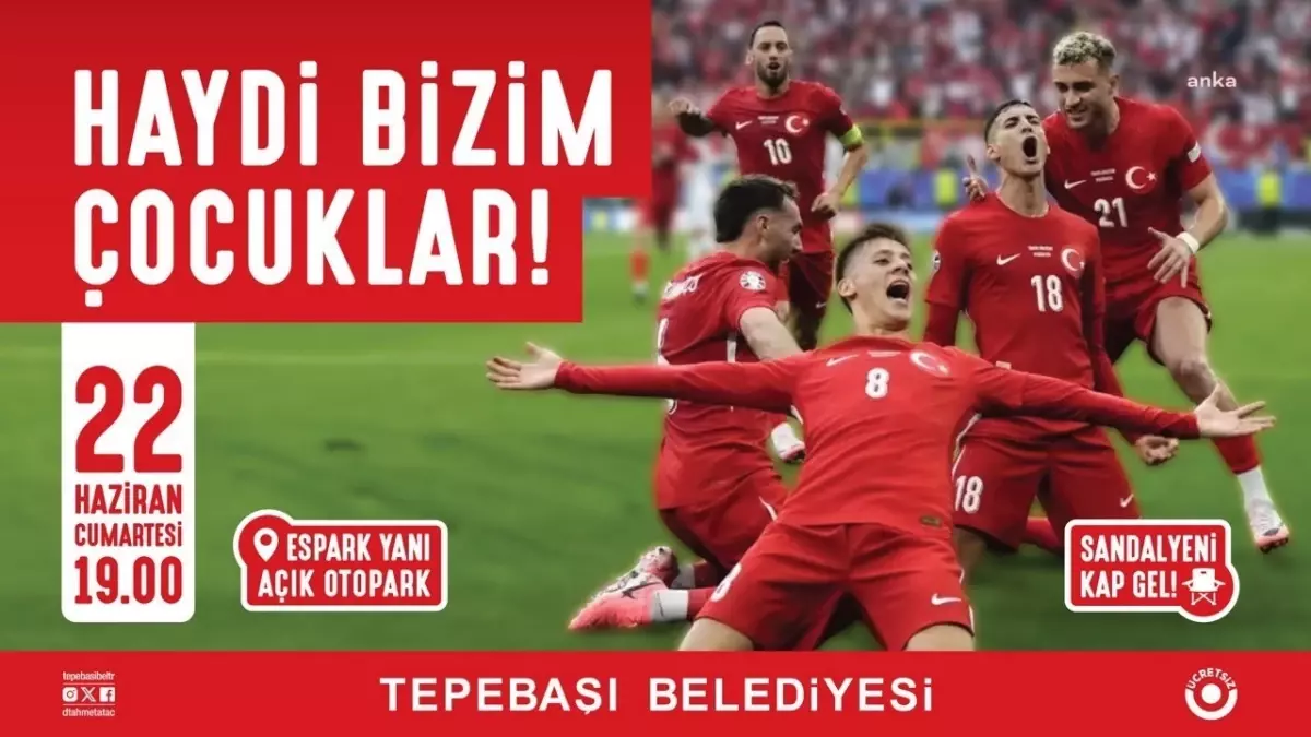 Tepebaşı Belediyesi, Türkiye-Portekiz maçı için ekran kuracak