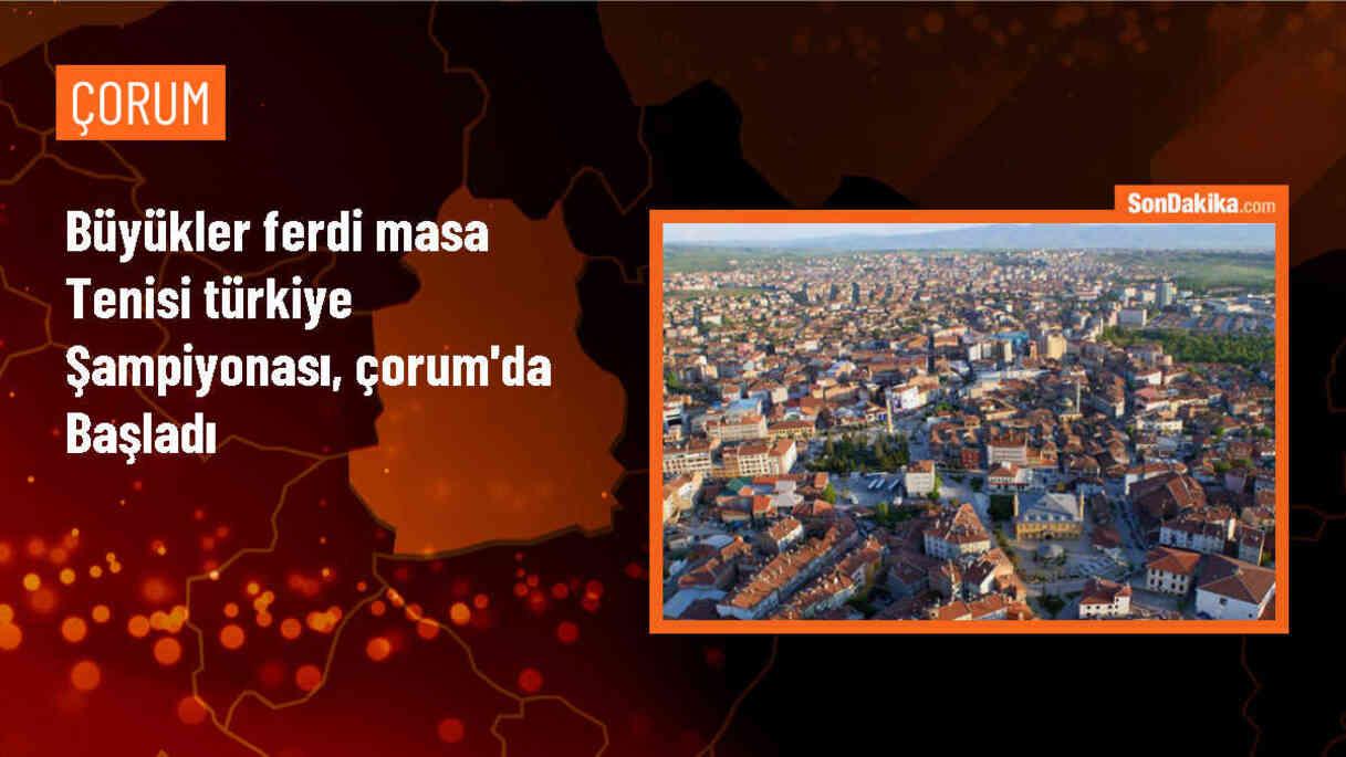 Büyükler Ferdi Masa Tenisi Türkiye Şampiyonası Çorum\'da Başladı