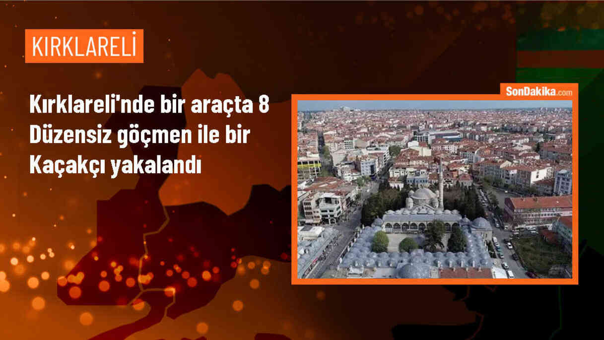 Kırklareli\'nde Yabancı Terörist Savaşçı Kaydı Bulunan 8 Düzensiz Göçmen Yakalandı
