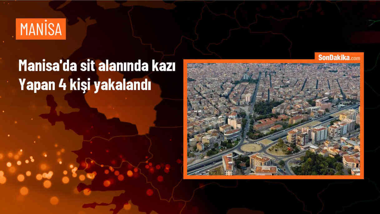 Manisa\'da Sit Alanında Kaçak Kazı Yapan 4 Kişi Yakalandı