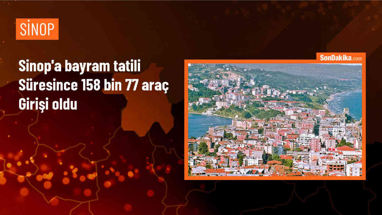 Sinop\'a Kurban Bayramı tatilinde 158 bin araç girişi