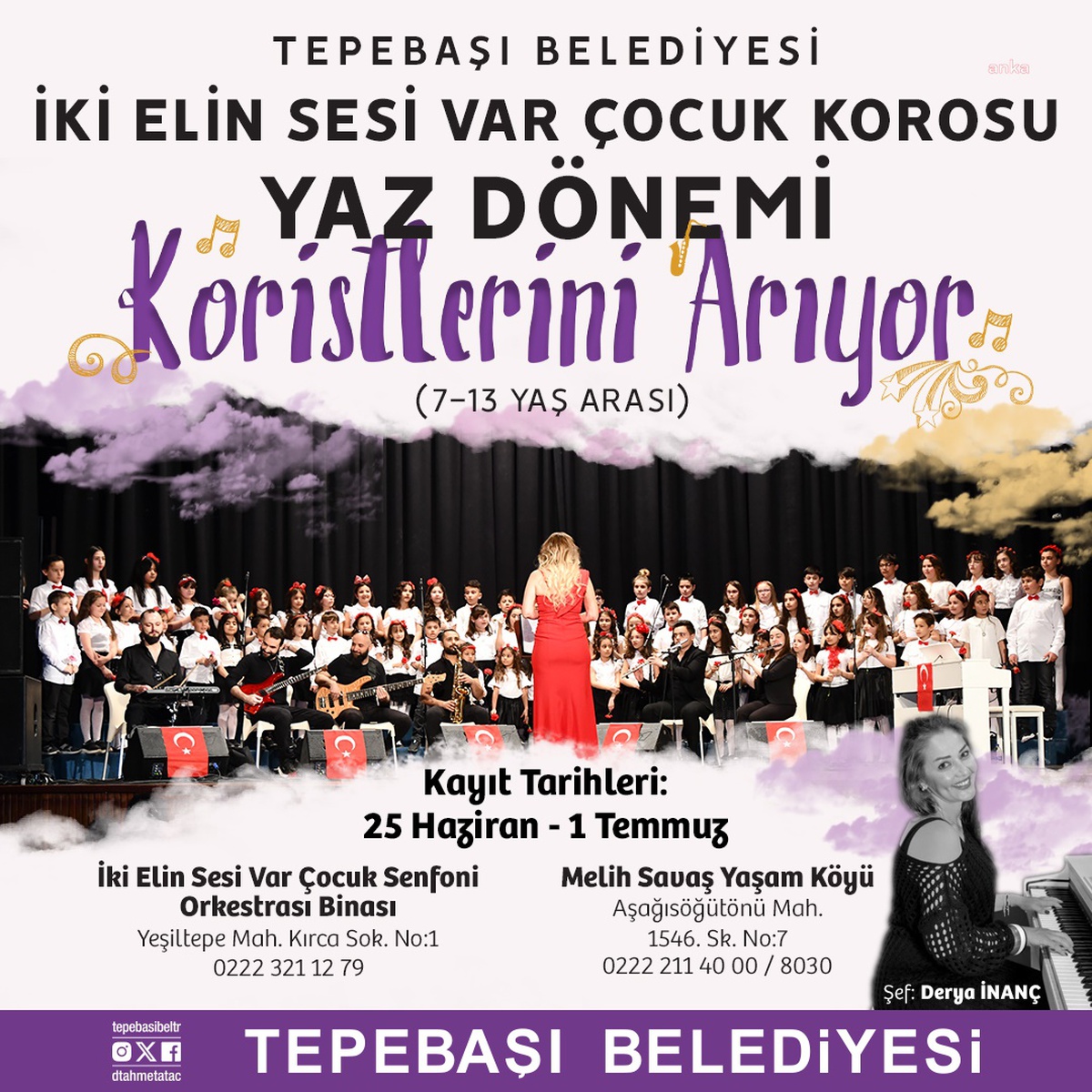 Tepebaşı Belediyesi Gençlik Tiyatrosu ve İki Elin Sesi Var Çocuk Korosu Yeni Üyeler Arıyor