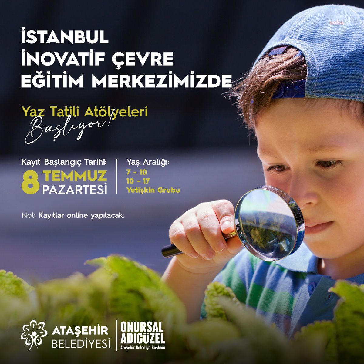 Ataşehir Belediyesi\'nden çevre farkındalığına yönelik yaz atölyeleri