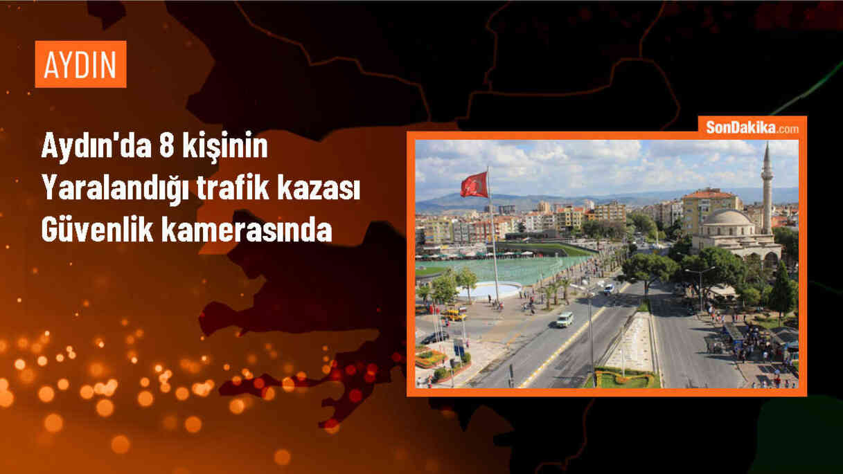 Aydın\'da iki otomobil çarpıştı: 8 yaralı