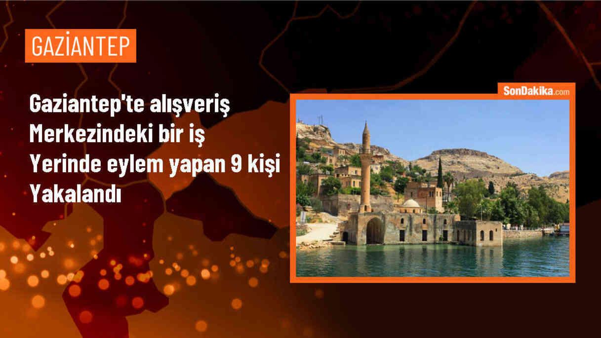 Gaziantep\'te alışveriş merkezinde eylem yapan 9 kişi yakalandı