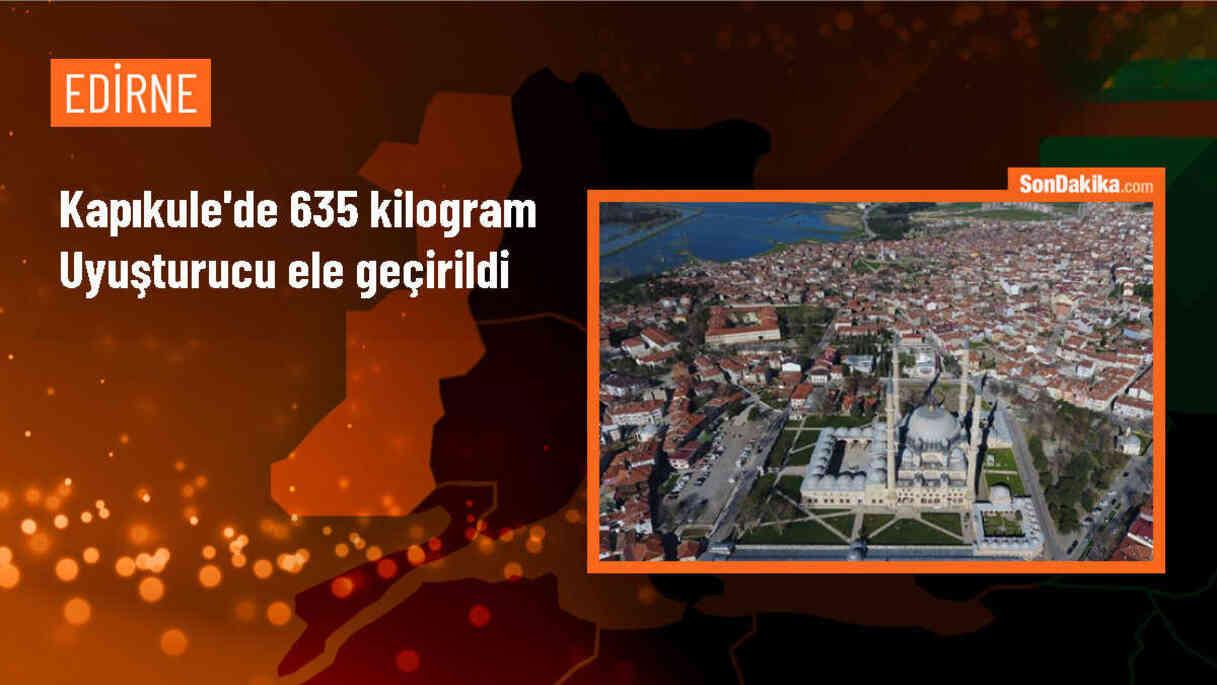 Kapıkule Gümrük Kapısı\'nda 635 Kilogram Uyuşturucu Ele Geçirildi