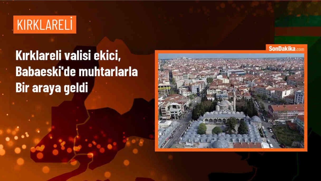 Kırklareli Valiliği Babaeski ilçesinde muhtarlar toplantısı düzenledi