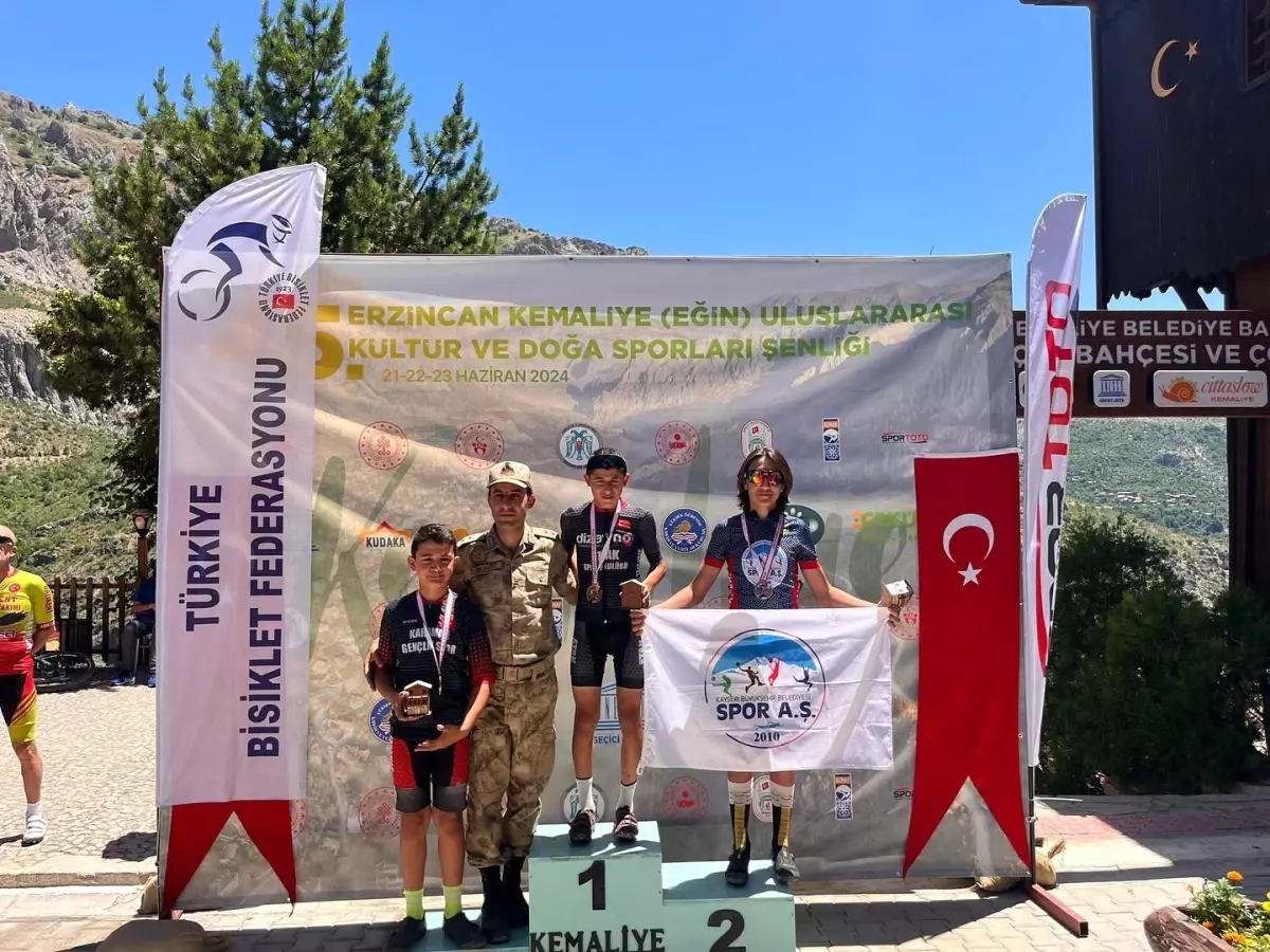 Kayseri Büyükşehir Belediyesi Spor Kulübü, Erzincan Kemaliye MTB Cup Yarışında 7 Madalya Kazandı