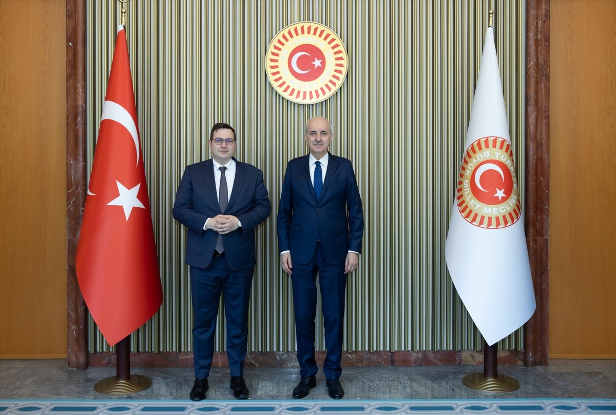 TBMM Başkanı Numan Kurtulmuş, Çekya Dışişleri Bakanı Jan Lipavsky\'yi kabul etti