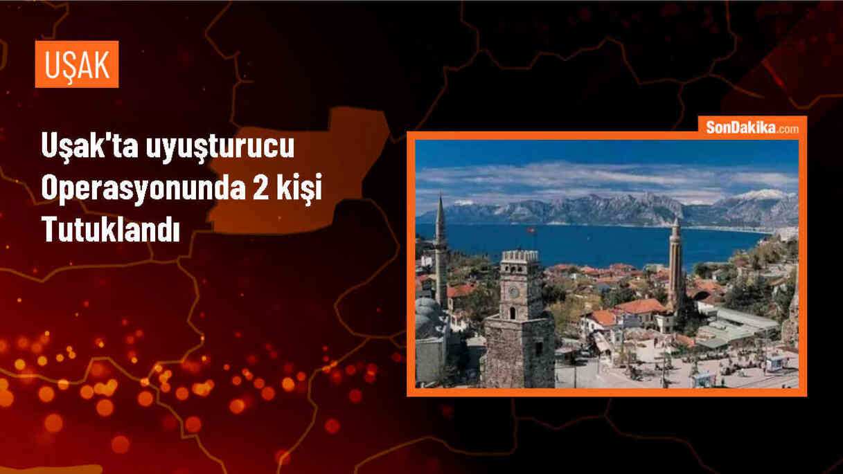 Uşak\'ta uyuşturucu ele geçirilen otomobildeki 2 şüpheli tutuklandı