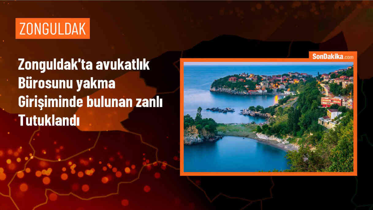 Zonguldak\'ta Eski Eşinin Avukatlık Bürosunu Yakma Girişiminde Bulunan Şüpheli Tutuklandı