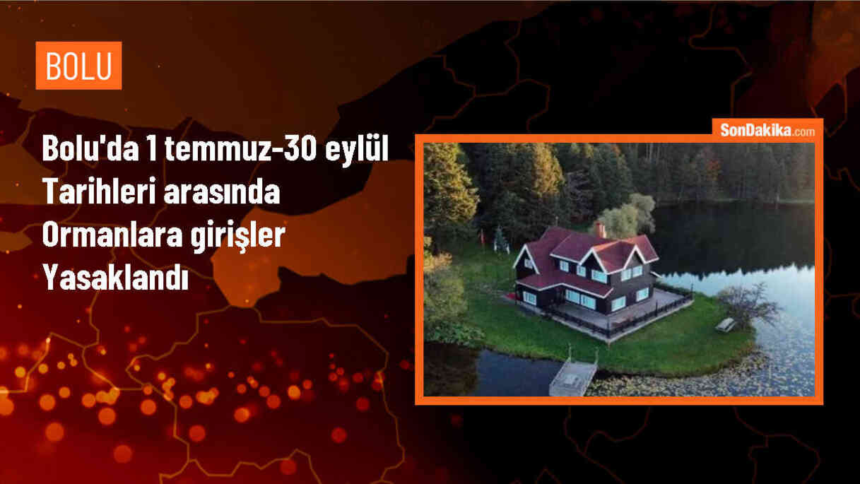 Bolu\'da ormanlara girişler yasaklandı