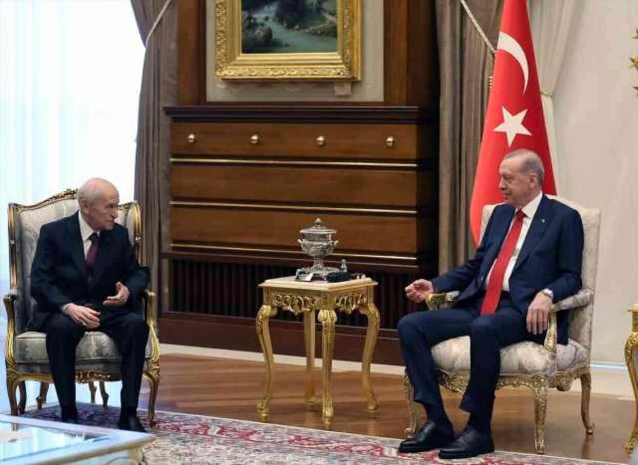 Cumhurbaşkanı Erdoğan ile Bahçeli arasındaki görüşme başladı