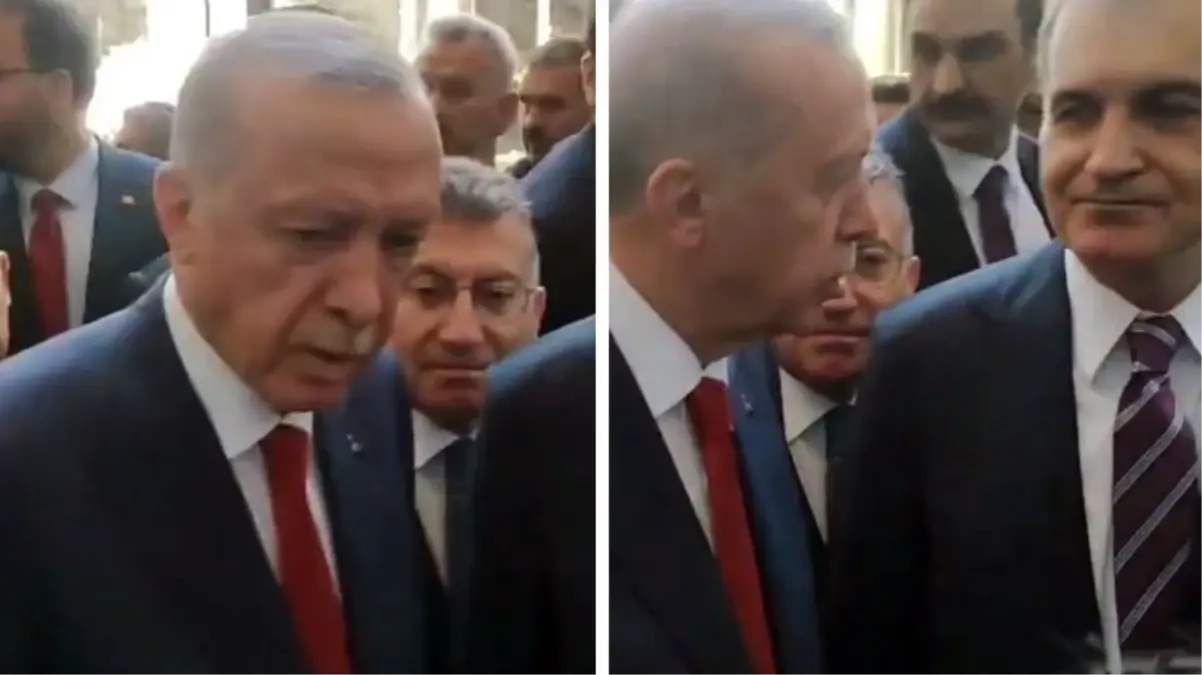 Kadın muhabirin ojeleri Cumhurbaşkanı Erdoğan\'ı şaşırttı: Ben mi rüyadayım?