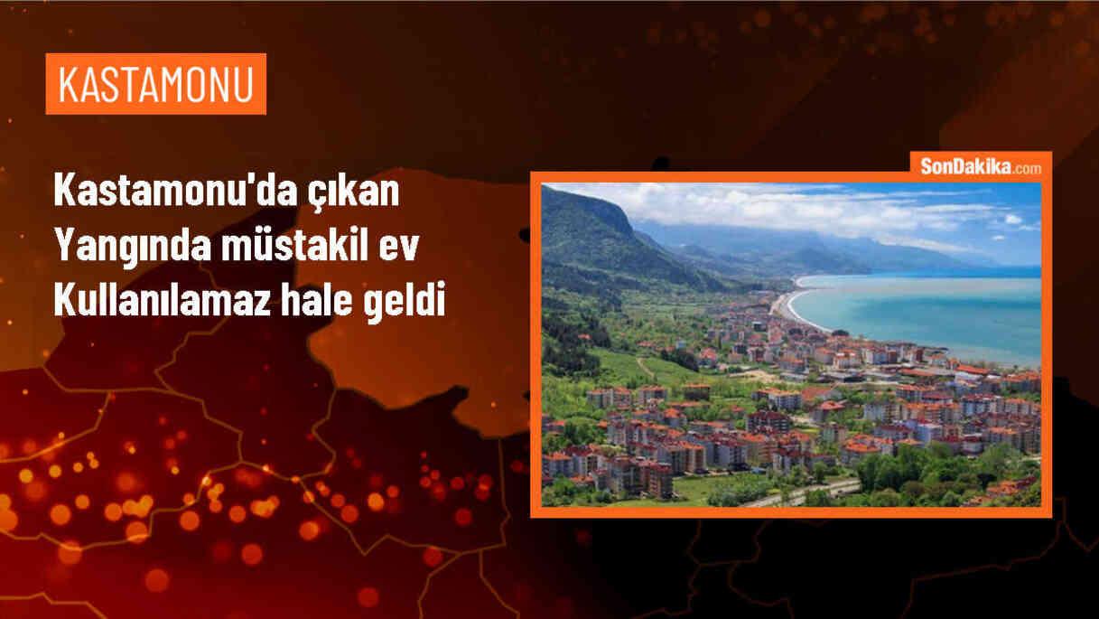 Kastamonu\'da çıkan yangında bir ev zarar gördü