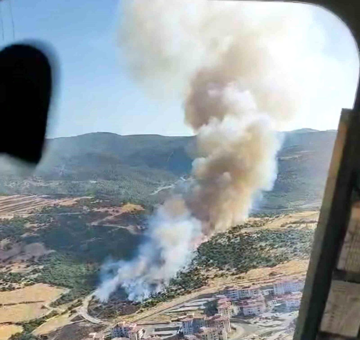 Manisa\'da İki Mahallede Çıkan Orman Yangınları Kontrol Altına Alındı