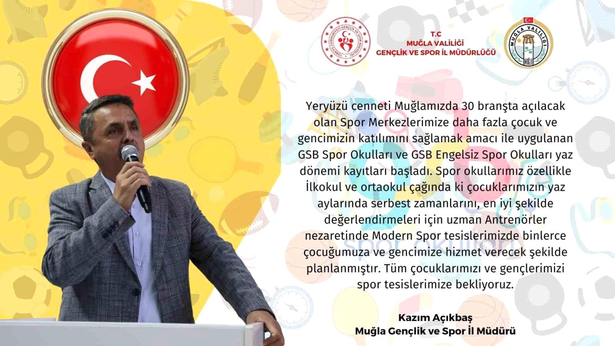 Muğla\'da Spor Okulları Yaz Dönemi Kayıtları Başladı