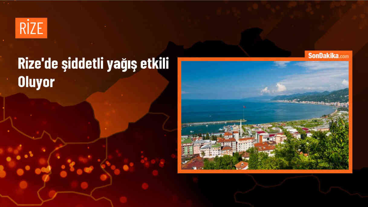 Rize\'de Şiddetli Yağış Sonucu Toprak Kaymaları Meydana Geldi