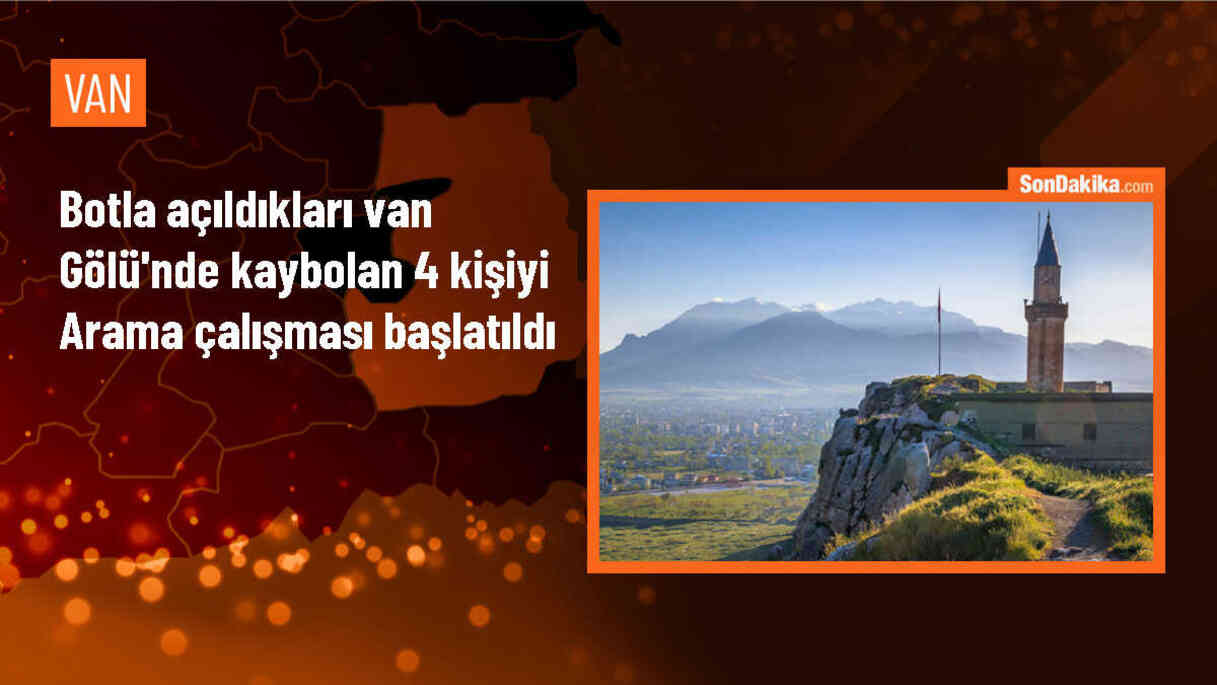 Van Gölü\'nde kaybolan 4 kişiyi arama çalışması başlatıldı