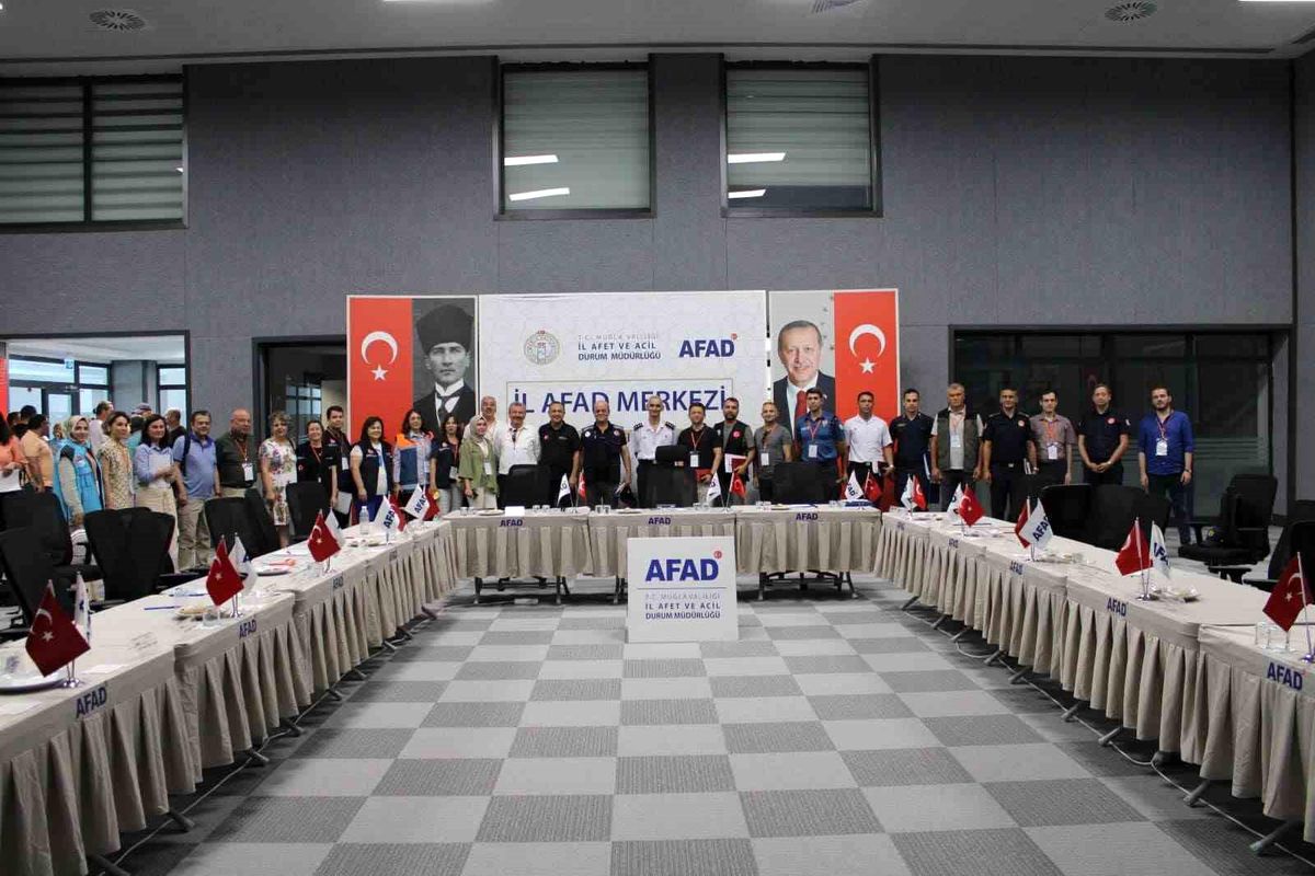 Muğla\'da AFAD Yerleşkesi\'nde TAMP Deprem Masa Başı Tatbikatı Gerçekleştirildi