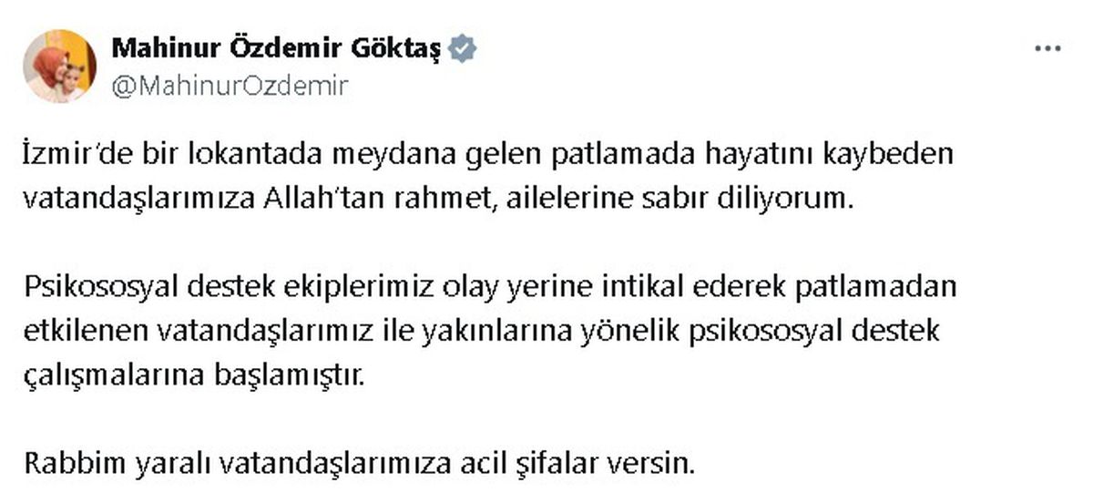 Bakan Göktaş: Psikososyal Destek Çalışmaları Başlamıştır